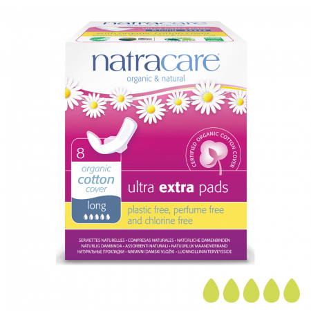 Cosmetice, ingrijire corp si casa - Absorbante bio cu aripioare ultra long, 14buc