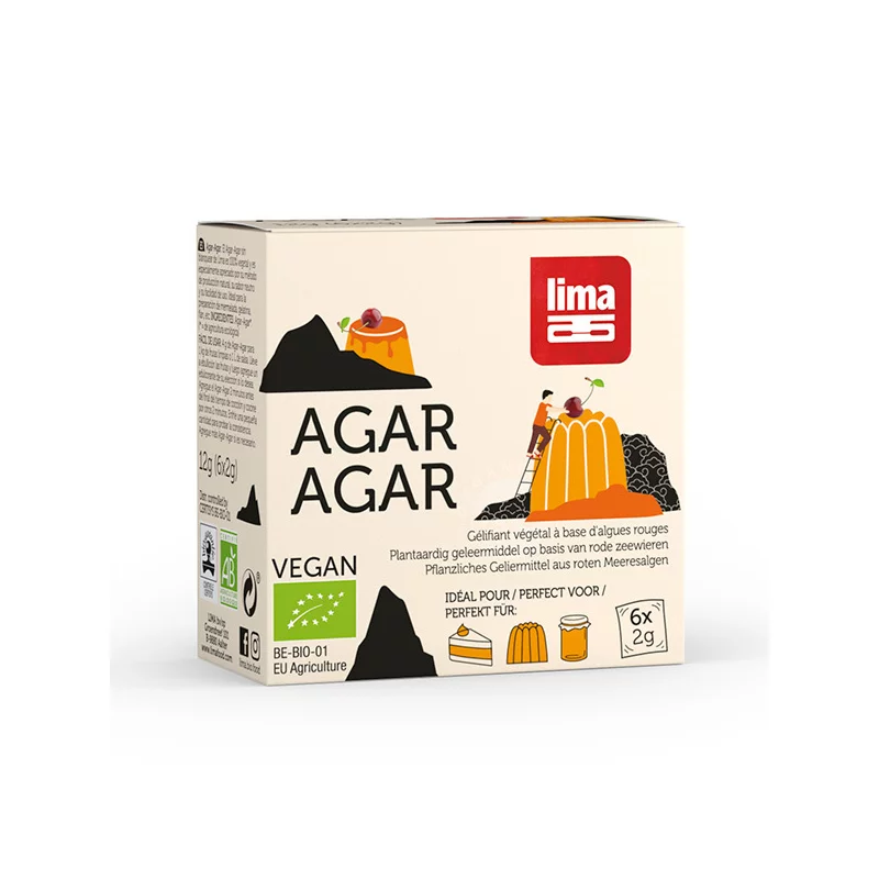 Agar agar pudra bio 6 x 2gr