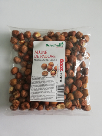 Hrana, alimente - Alune de padure nedecojite crude, 200g