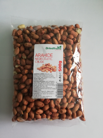 Arahide nedecojite crude, 500g