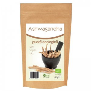 Suplimente nutritive - Ashwagandha pulbere bio, 125g