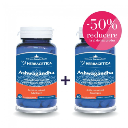 Pachete - Ashwagandha pachet 60+60 cps