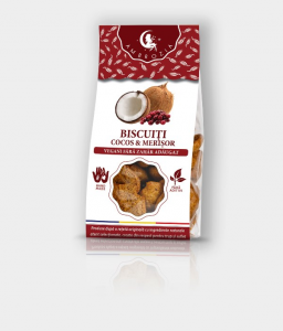 Biscuiti cu merisor si cocos, 150g