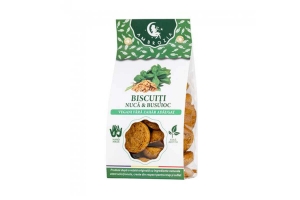 Hrana, alimente - Biscuiti vegani cu nuca si busuioc, 150g