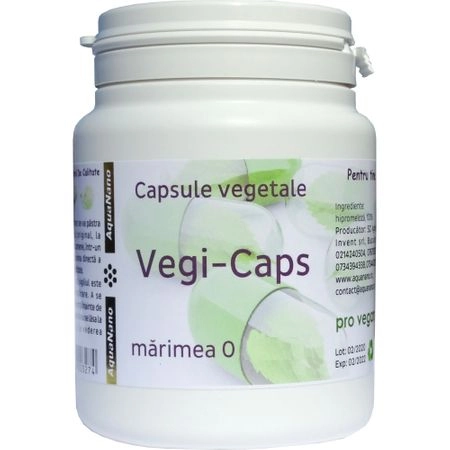 Suplimente nutritive - Capsule vegetale goale, marimea 0, 75buc