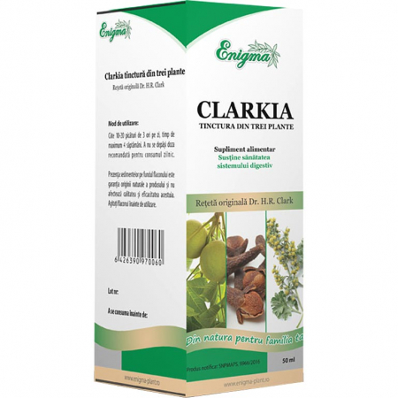 Suplimente nutritive - CLARKIA tinctură din trei plante pentru sistemul digestiv 50 ml