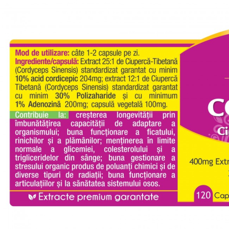 Cordyceps 120cps - ciuperca tibetana [1]