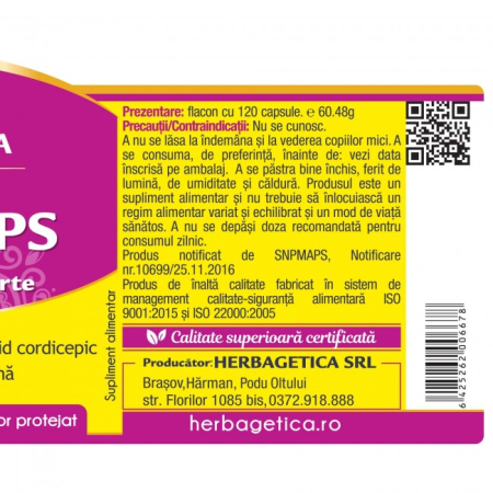 Cordyceps 120cps - ciuperca tibetana [2]