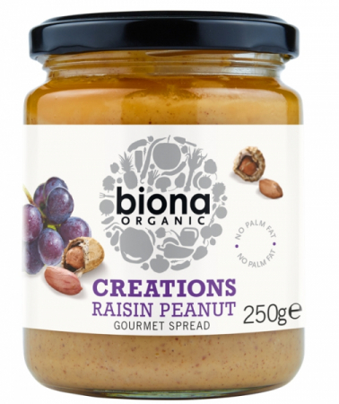 Hrana, alimente - Crema de stafide si arahide bio, 250g