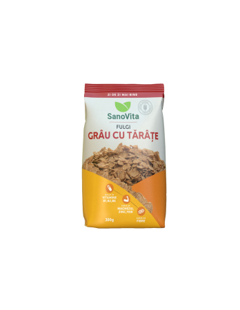 Fulgi de grau cu tarate, 300g