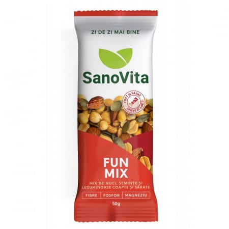 Hrana, alimente - Fun Mix - nuci, seminte si legume coapte si sarate, 50g
