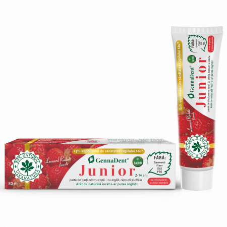 Gennadent junior capsuni, 80ml