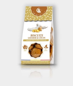 Biscuiti cu ghimbir si cocos, 150G