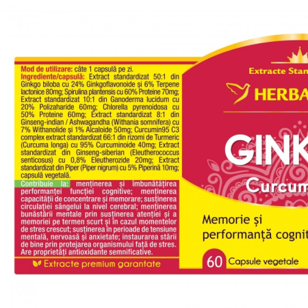 Ginkgo Curcumin 95, 60cps [1]