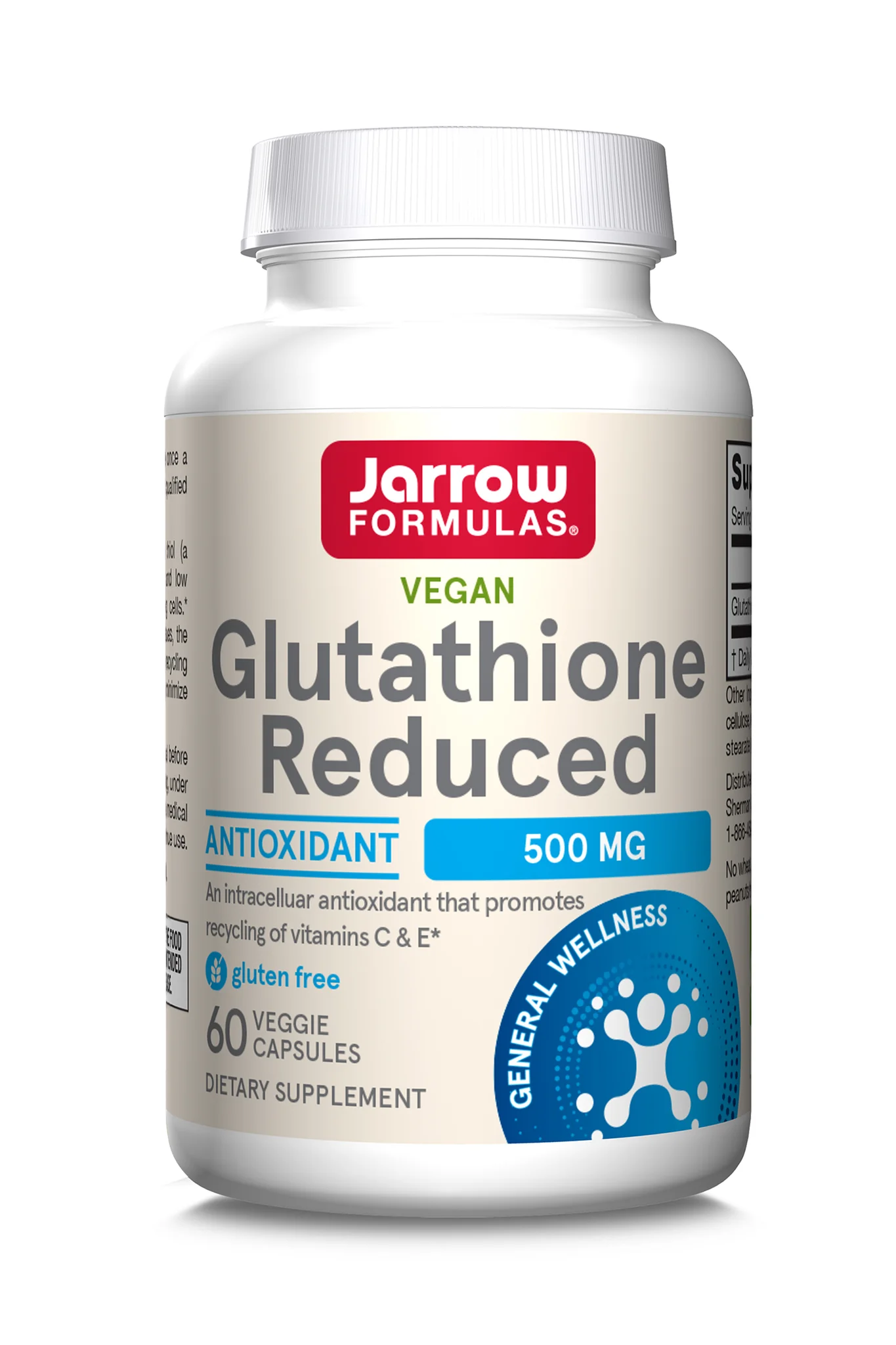 Suplimente nutritive - Glutathione Reduced 500mg, 60cps