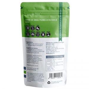 Iarba de grau pulbere bio, 125g [1]