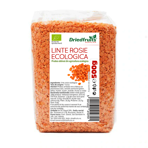 Hrana, alimente - Linte Rosie Eco, 500g