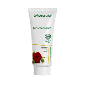 Cosmetice, ingrijire corp si casa - Masca de fata cu trandafir si argila, 75ml