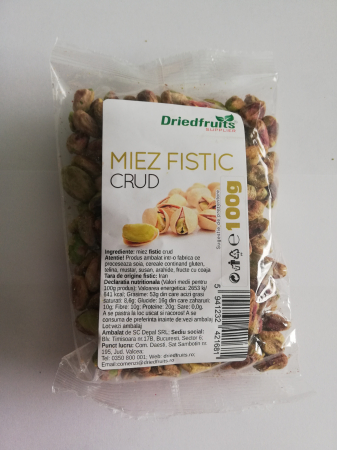 Hrana, alimente - Miez fistic crud, 100g