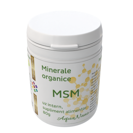 Suplimente nutritive - MSM 100% pulbere (Metilsulfonilmetan) - 80 g