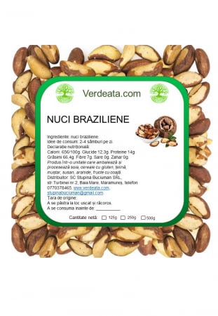 Hrana, alimente - Nuci braziliene 125g