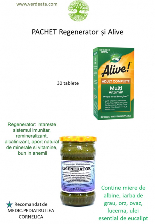 Toate produsele - Pachet Alive! 30 tablete + Regenerator