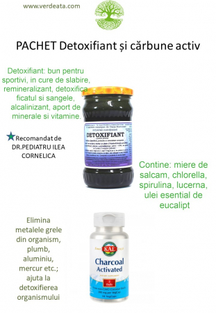 Pachete - Pachet Charcoal Activated + Detoxifiant (carbune activat)