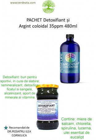 Pachete - Pachet Detoxifiant si argint coloidal 35ppm 480 ml