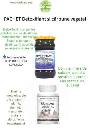 Pachete - Pachet Detoxifiant si Carbune vegetal