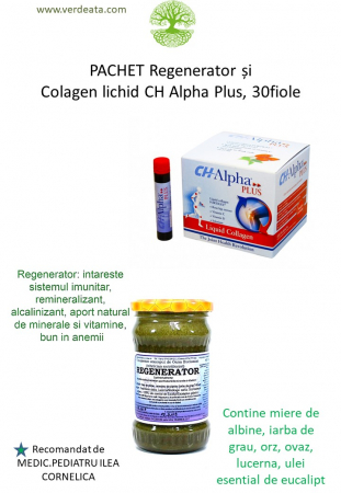 Pachete - Pachet Regenerator si Colagen lichid CH Alpha Plus, 30fiole