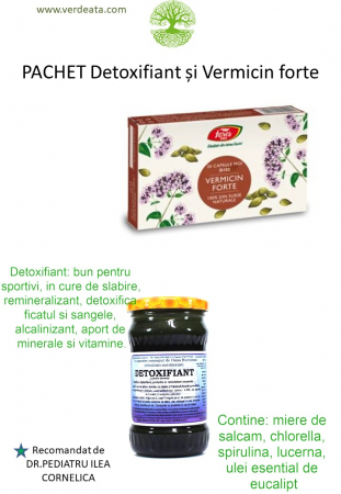 Pachete - Pachet Vermicin forte + Detoxifiant