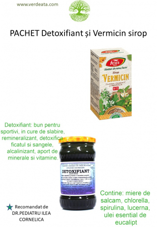 Pachete - Pachet Vermicin sirop pentru copii + Detoxifiant