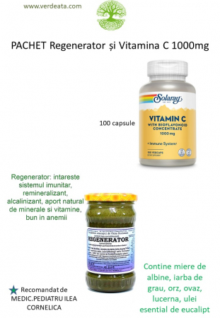 Pachete - Pachet Vitamina C 1000mg + Regenerator