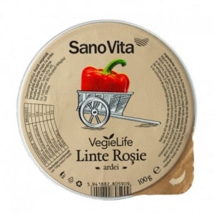 Pateu linte cu ardei, 100g