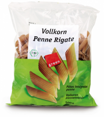 Hrana, alimente - Penne din grau dur integral eco, 500g