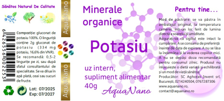 Potasiu organic, pulbere- 40 g [1]