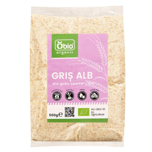 Gris alb din grau spelta bio,500g