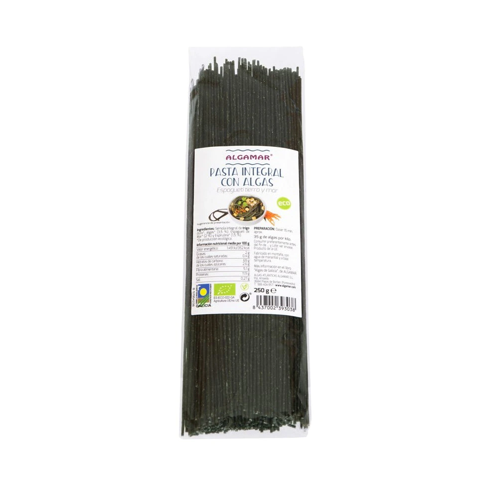 Spaghetti integrale cu alge marine bio,250g