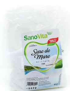 Hrana, alimente - Sare de mare fina neiodata, 500g