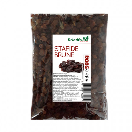 Hrana, alimente - Stafide brune deshidratate, 500g