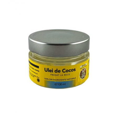 Hrana, alimente - Ulei de cocos presat la rece 100 ml