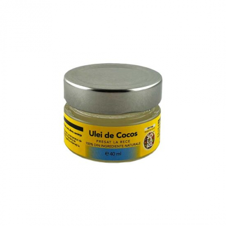 Hrana, alimente - Ulei de cocos presat la rece 40 ml