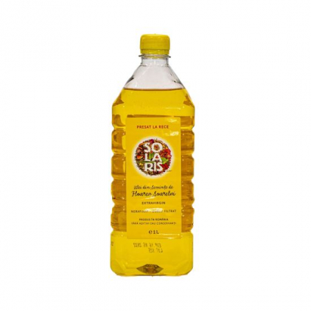 Hrana, alimente - Ulei de floarea-soarelui presat la rece 1l Solaris Cod pachet : 22379-A11/3