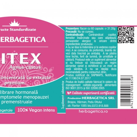 Vitex (progesteron natural) 60cps [2]