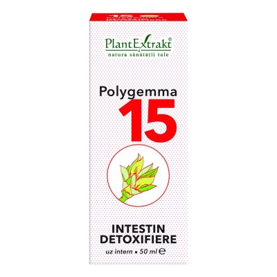 PlantExtrakt Polygemma 15 - intestin detoxifiere 50ml PLANTEXTRAKT