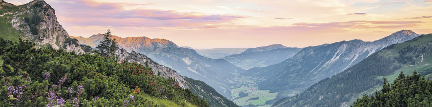 Fototapet peisaje montane