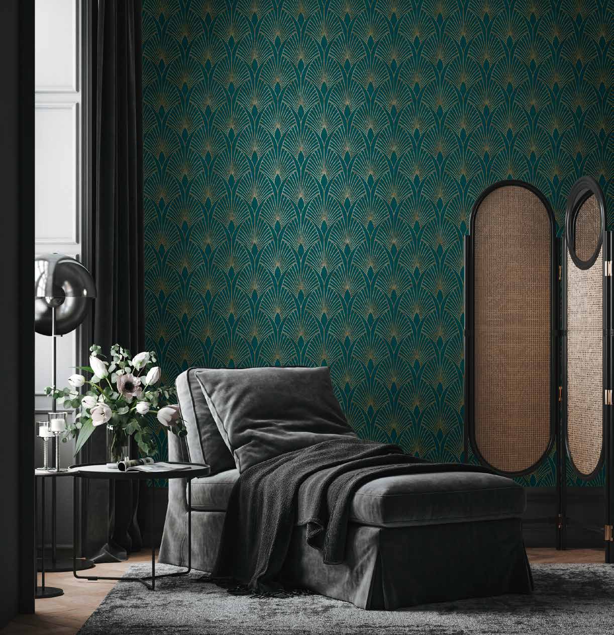 Tapet grafic auriu 784931 WOW DESIGNDROP - A.S. Creation