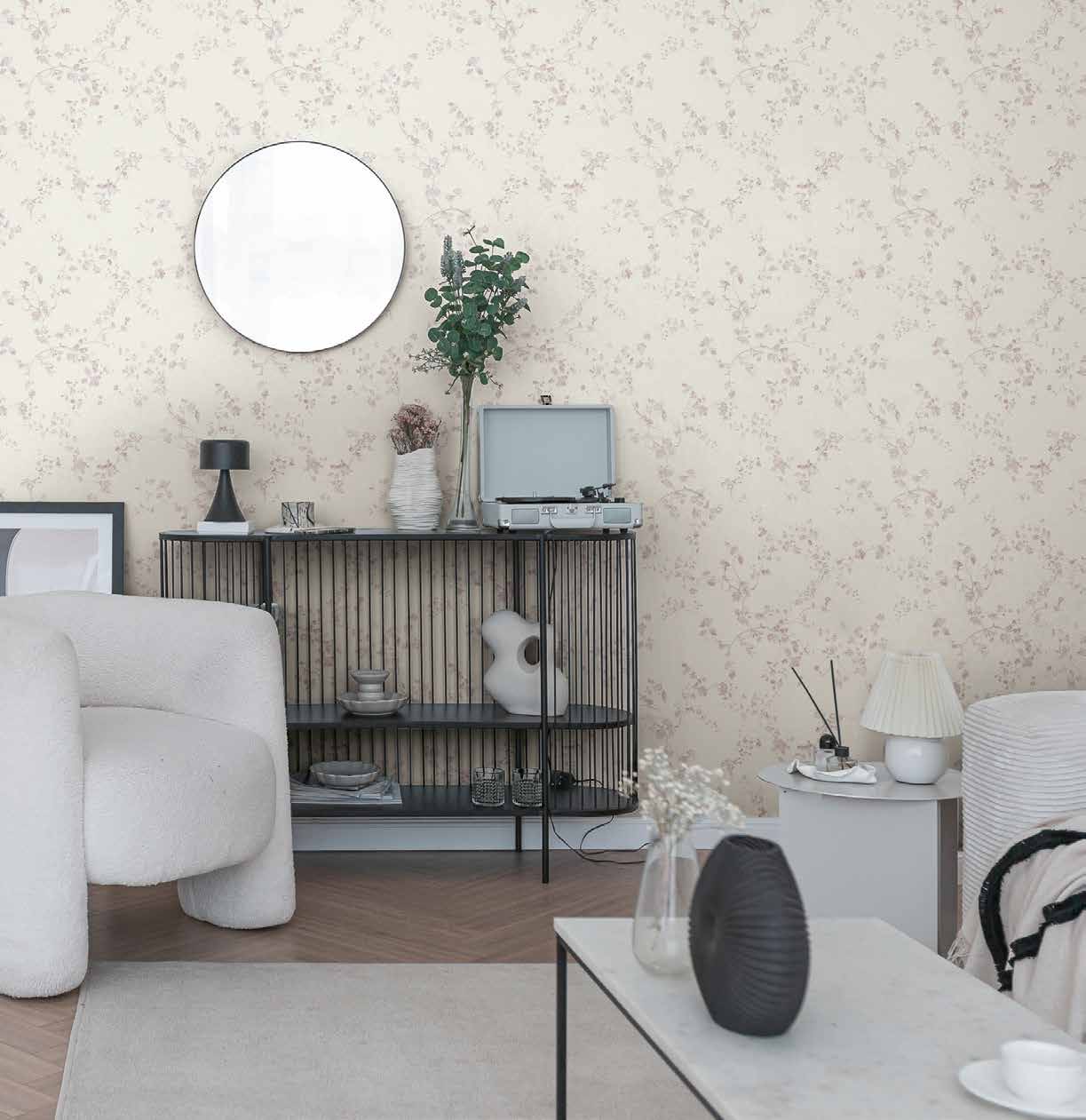 Tapet floral roz 784971 WOW DESIGNDROP - A.S. Creation