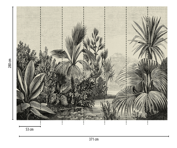 Fototapet jungla vintage gri 382351  -  A.S. Creation [2]