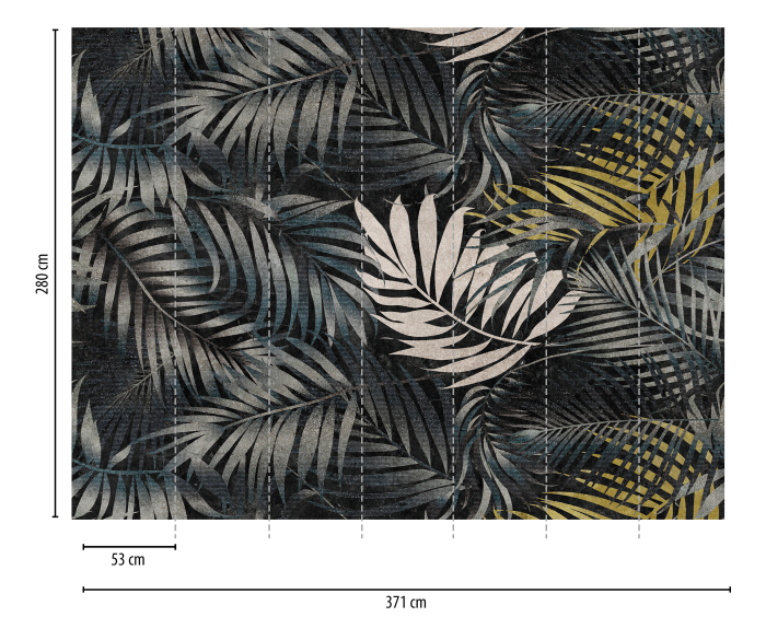Fototapet frunze tropicale negru 382381  -  A.S. Creation [2]